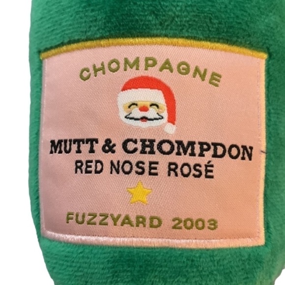 𝅺fuzzyard “Chompagne: Red Nose Rose” NWT - Picture 2 of 5